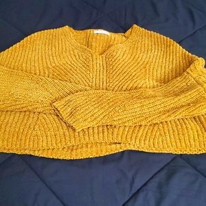 Mustard V- Neck Sweater